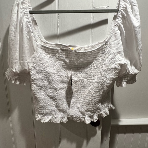 NWT Boden white peplum top - Picture 4 of 4
